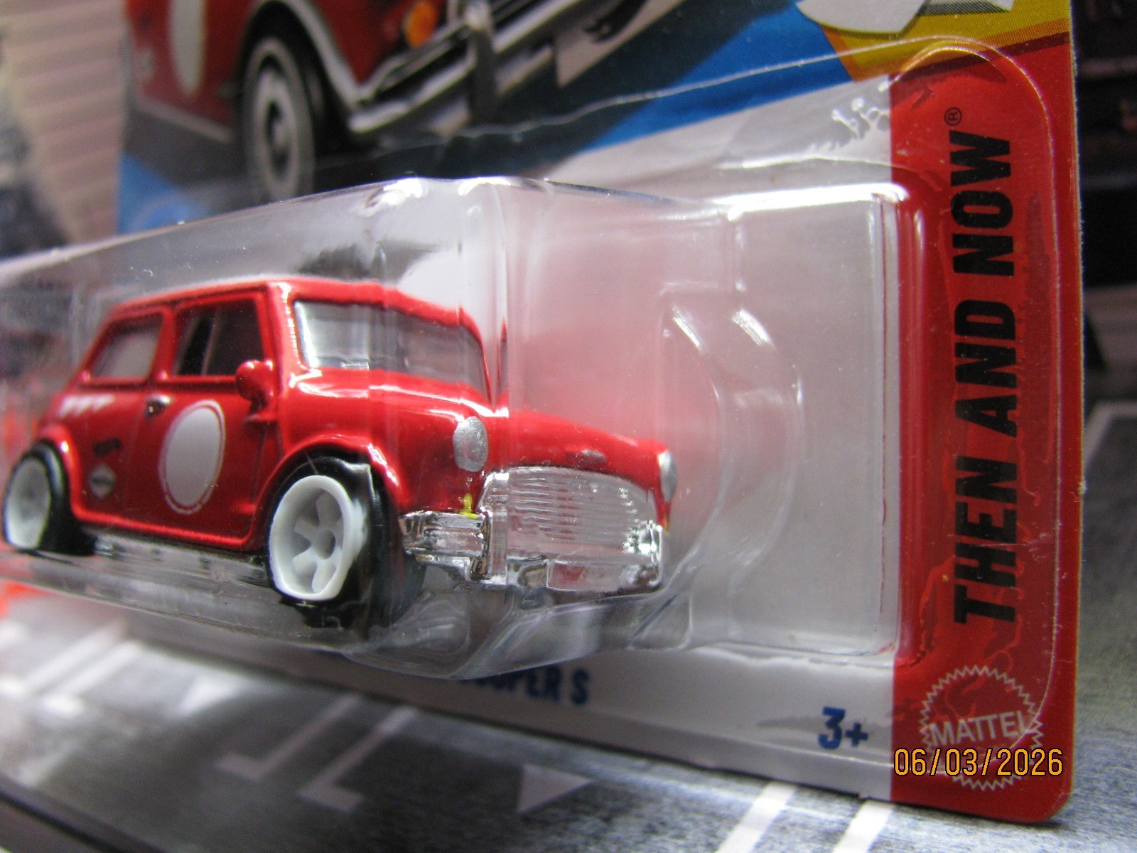 2026 Hot Wheels Red Austin Mini Cooper S, w/Real Riders Wheel Swap