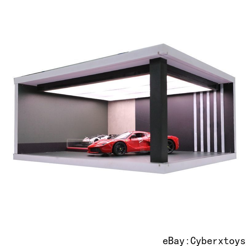 1:18 Extra Large Ceiling LED Car Model Display Case Exhibition Scene Parking Lot