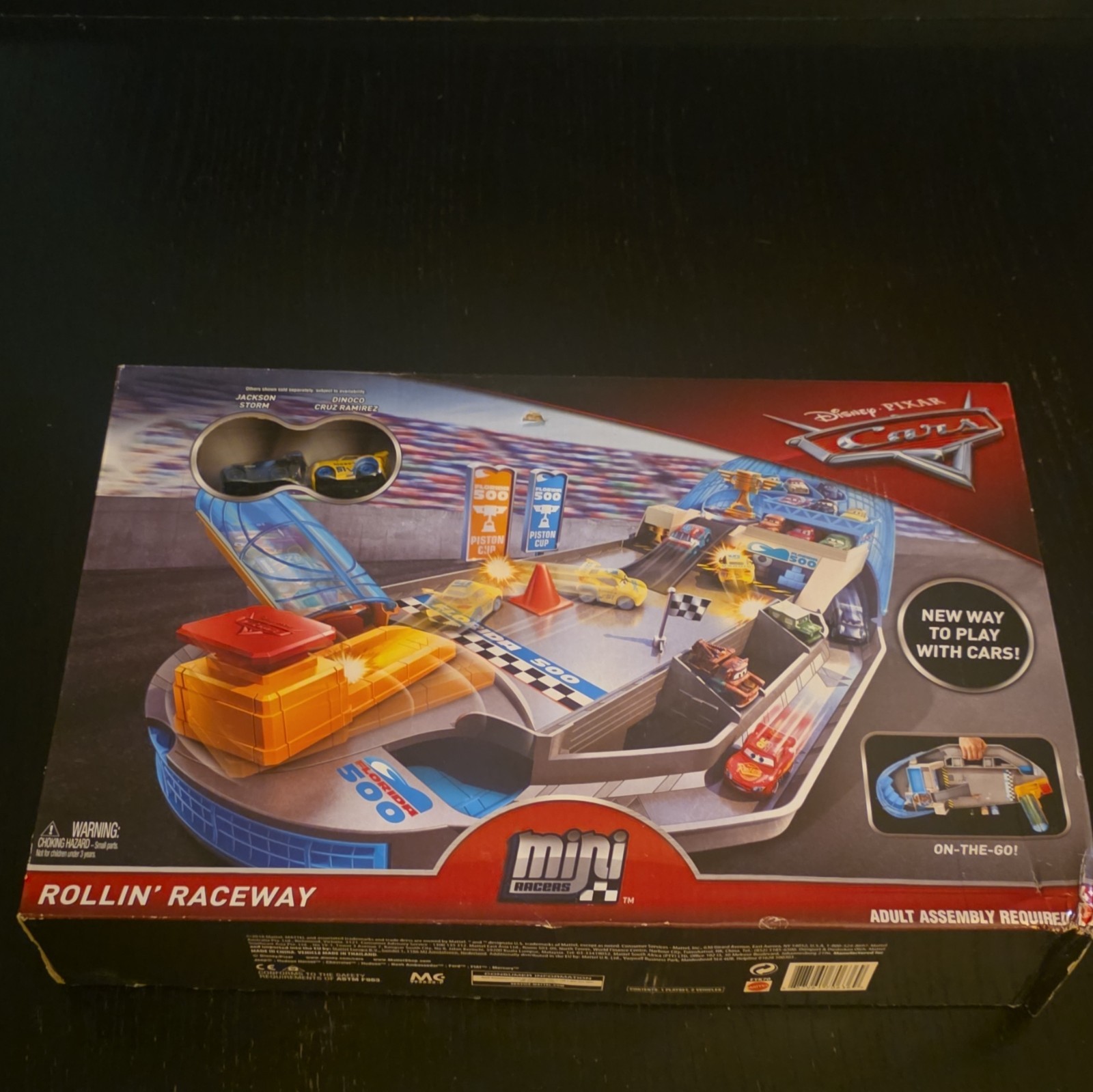 Mattel Disney Pixar Cars Mini Racers Rollin’ Raceway Playset Mini