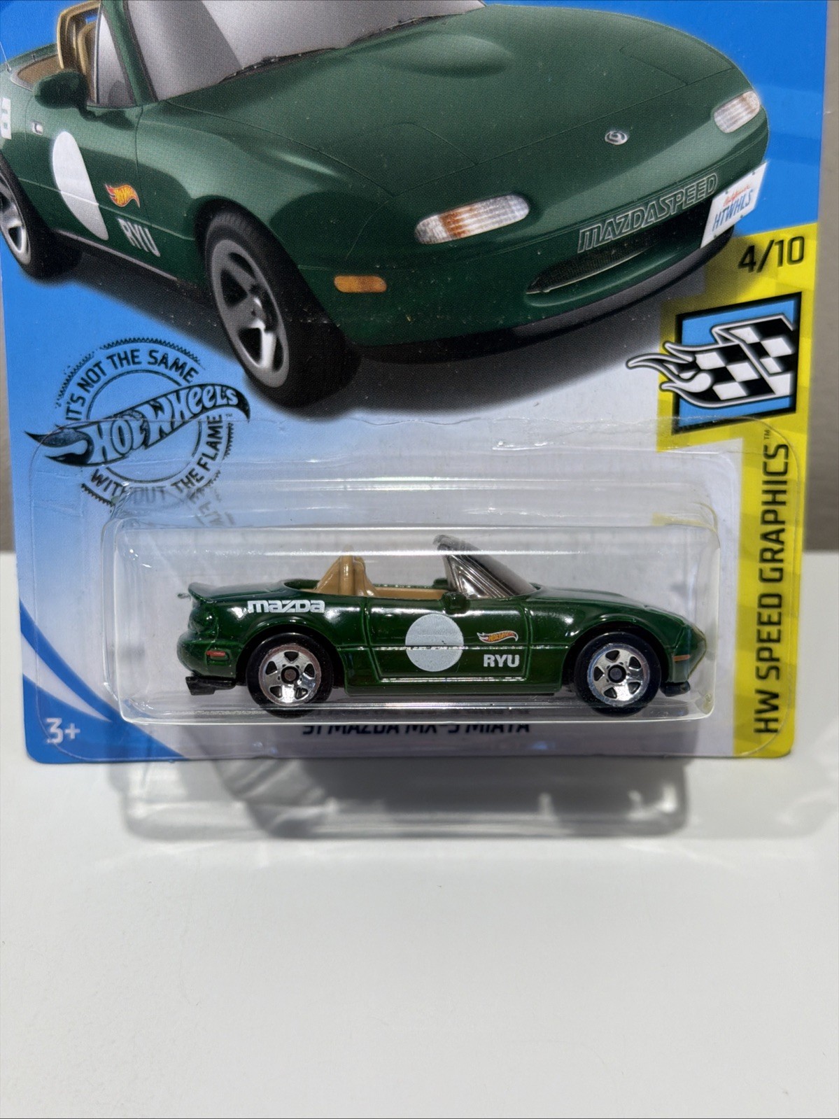 Hot Wheels Speed Graphics’91 Mazda MX-5 Miata Green Car GameStop Exclusive G26