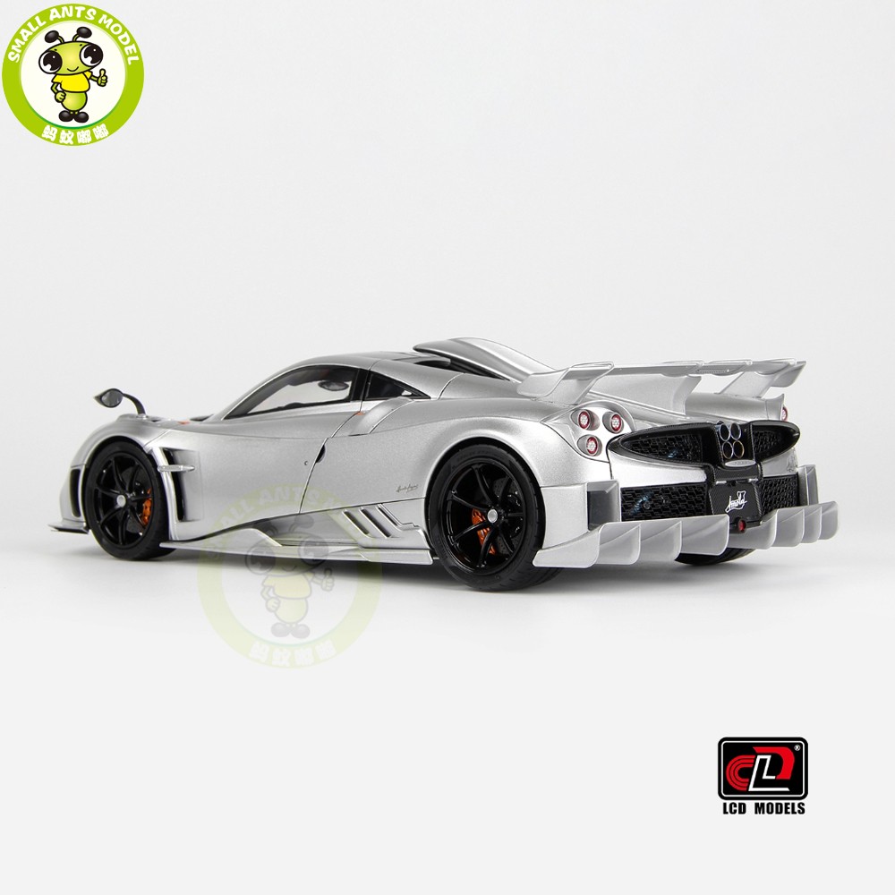 1/18 LCD Pagani Imola Silver Diecast Model Car Gifts For Father Friends