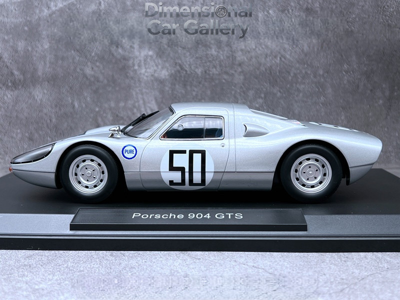 1:18 norev Porsche 904 gts Silver Turtle 50 Closed Alloy car model