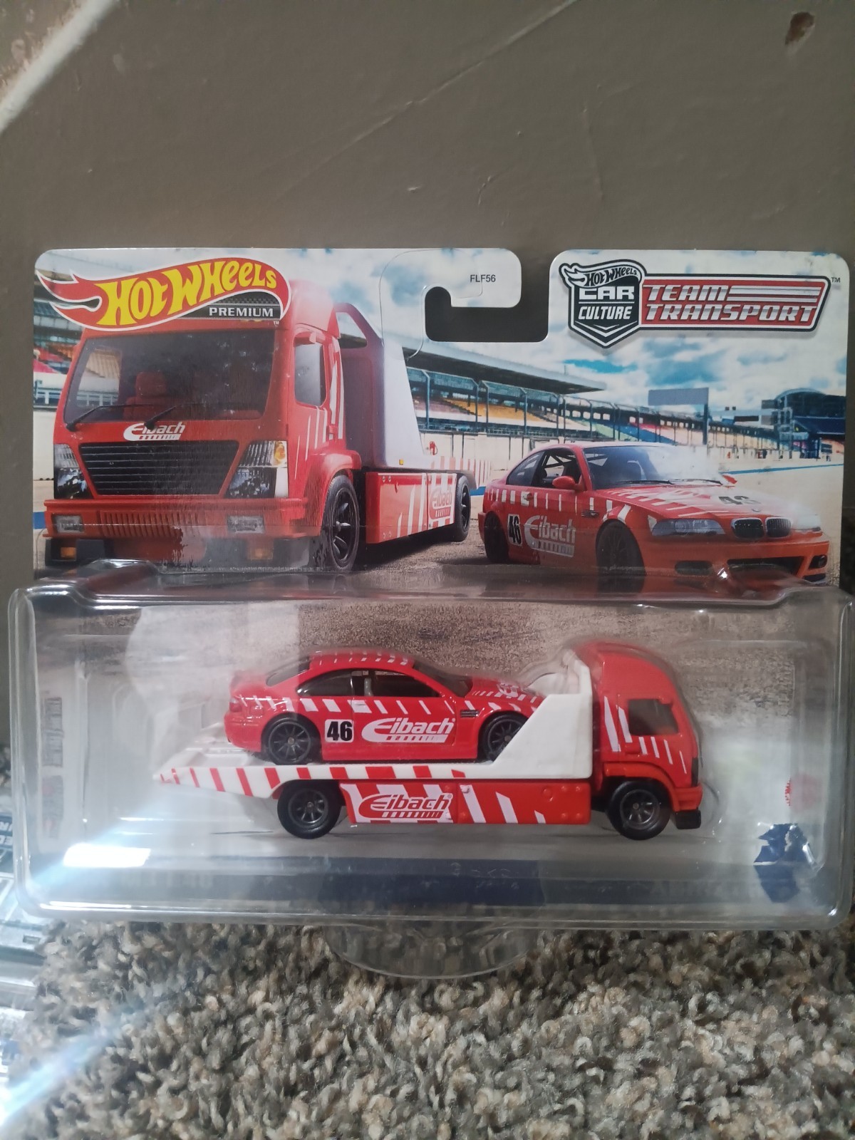 BMW M3 E46 & Aero Lift Hot Wheels 1:64 Team Transport
