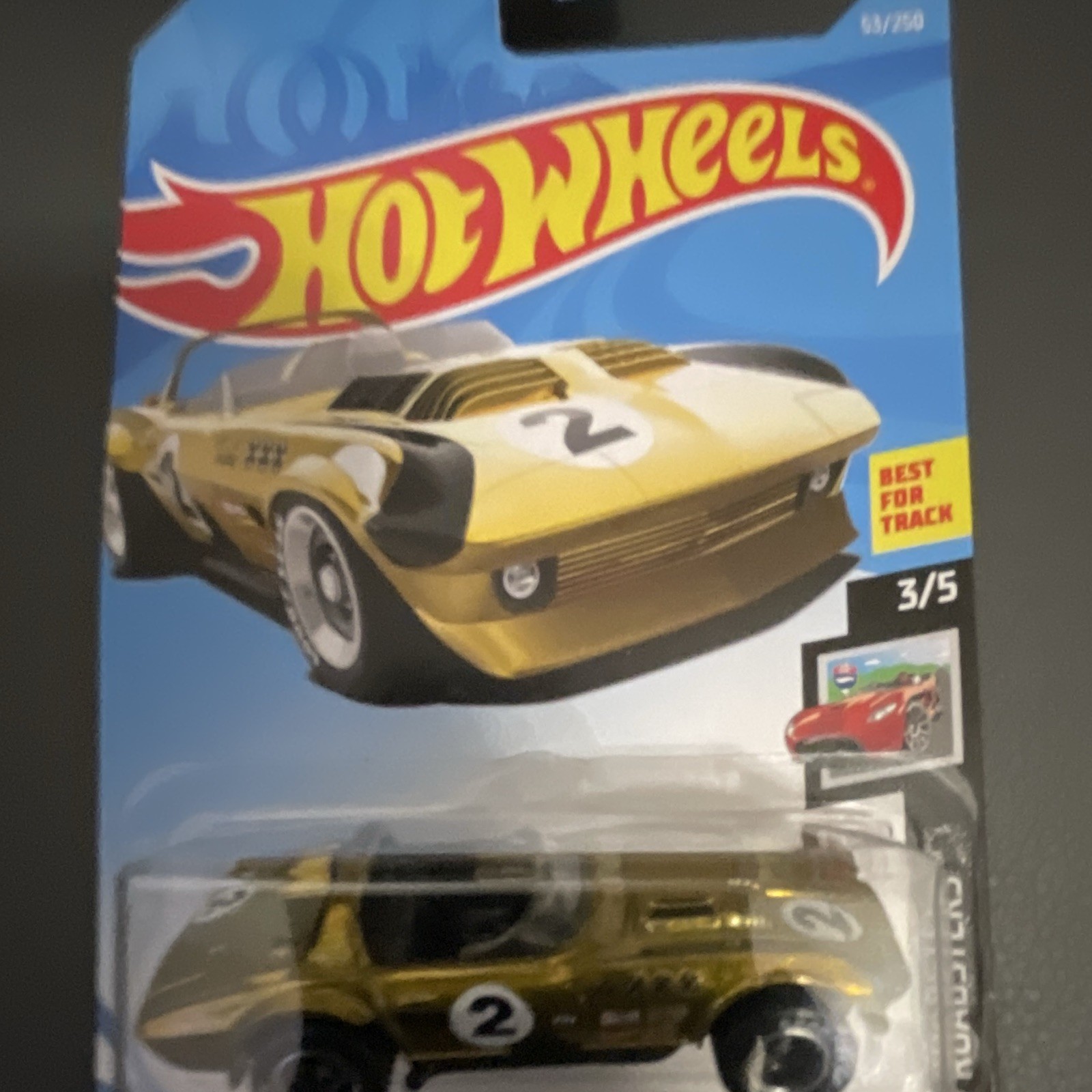 Hot Wheels Corvette Grand Sport Roadster Gold/Black HW Roadsters suoer tresure.