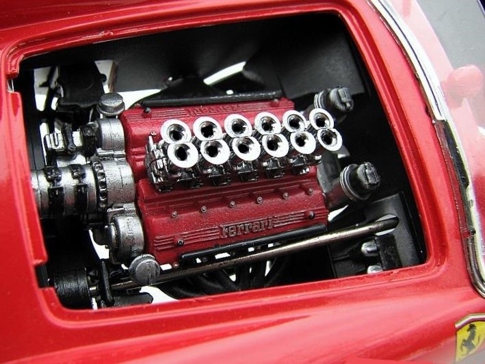 Ferrari Race Car Custom Built Model1 24Hot Rod12Metal Diecast Model18