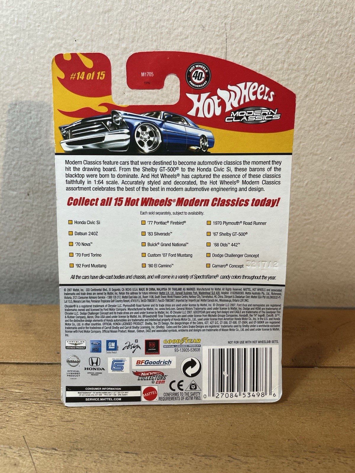 Hot Wheels Modern Classics Dodge Challenger Concept #14/15 1:64 Sealed