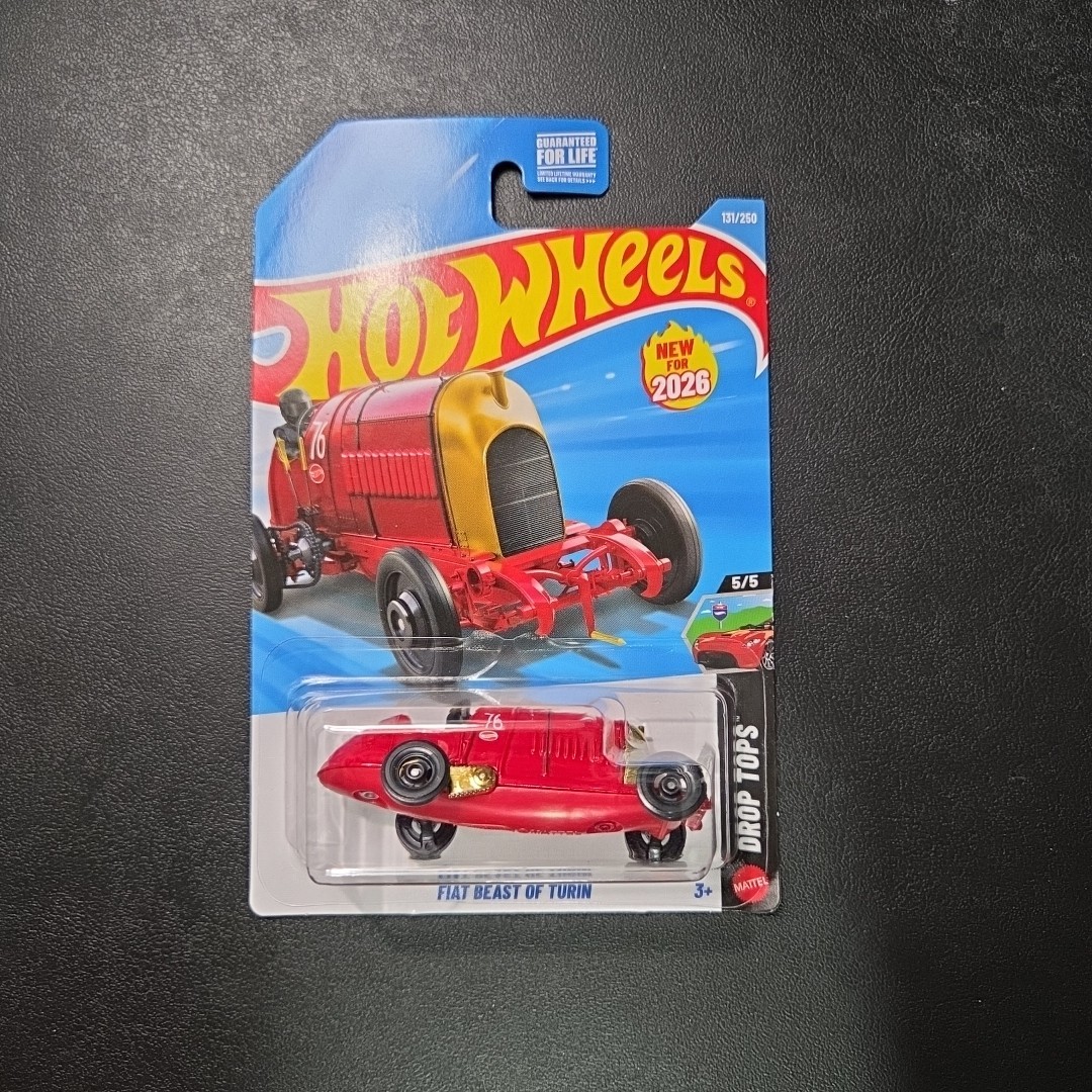 Hot Wheels 2026 Red Fiat Beast of Turin Lot Of 3