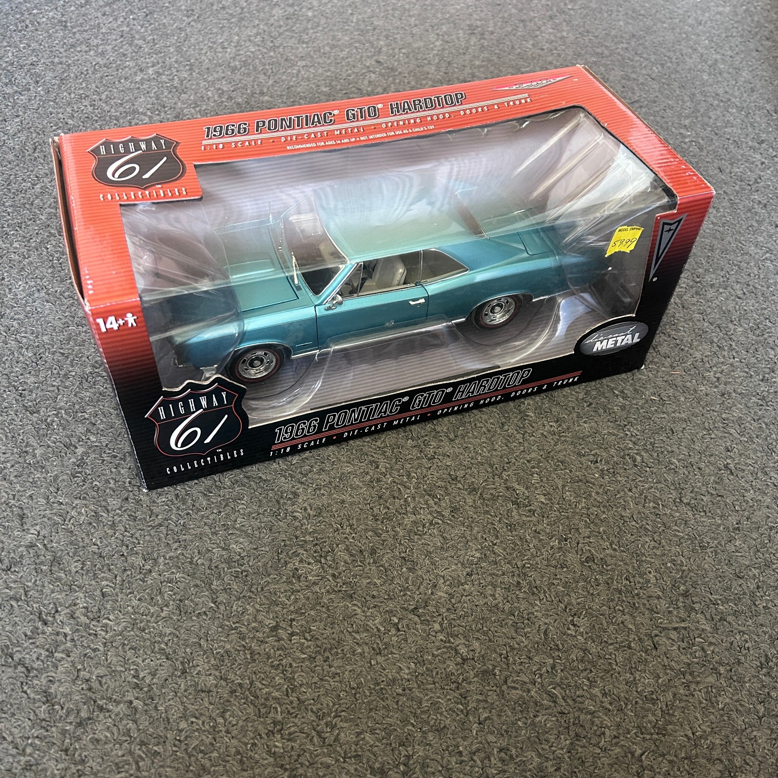 ERTL Highway 61 Collectibles 1966 Pontiac GTO Hardtop 1/18 Scale Diecast NEW