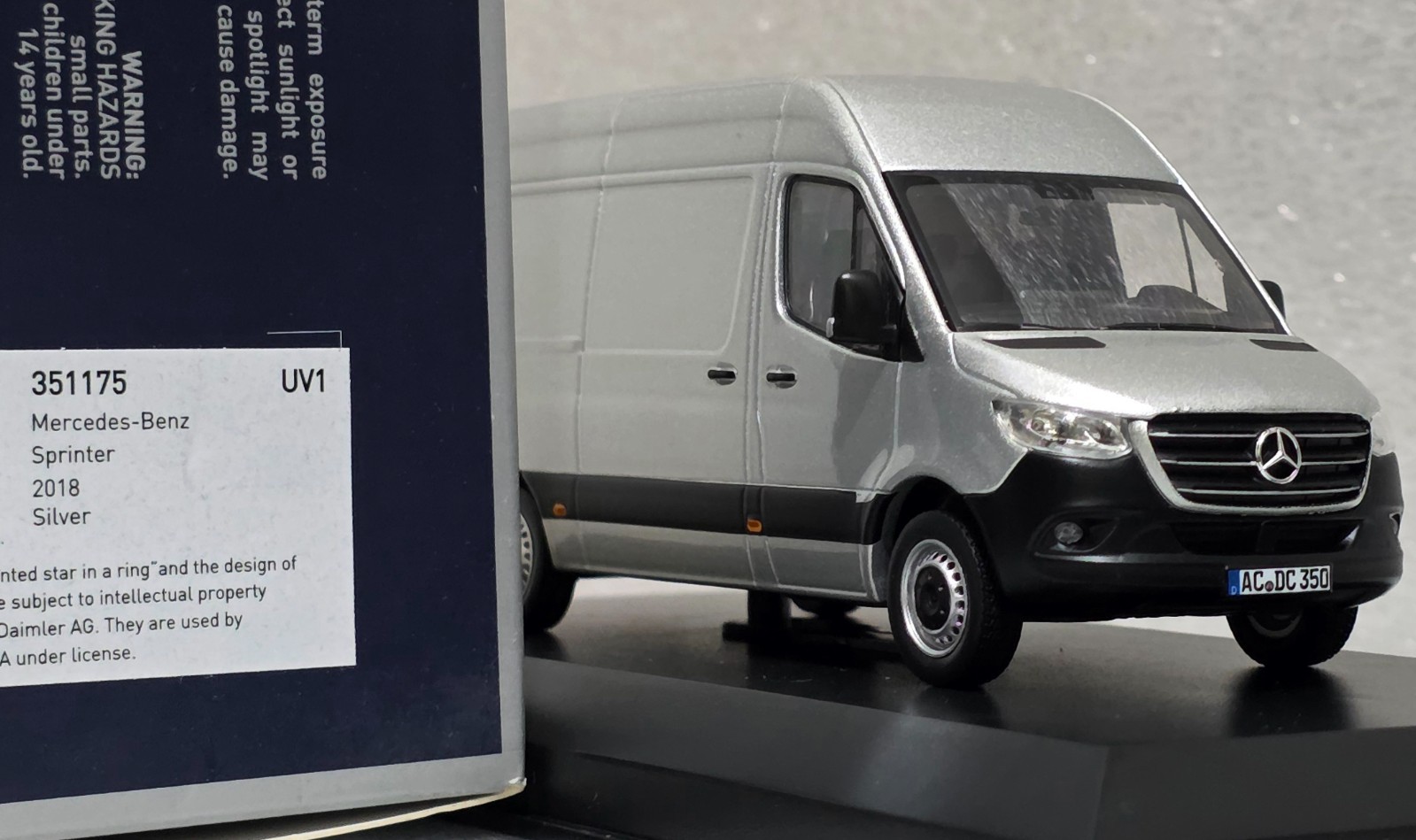 Mercedes Sprinter Van (W907) Silver 2018 1:43 Norev 351175 Diecast (18)