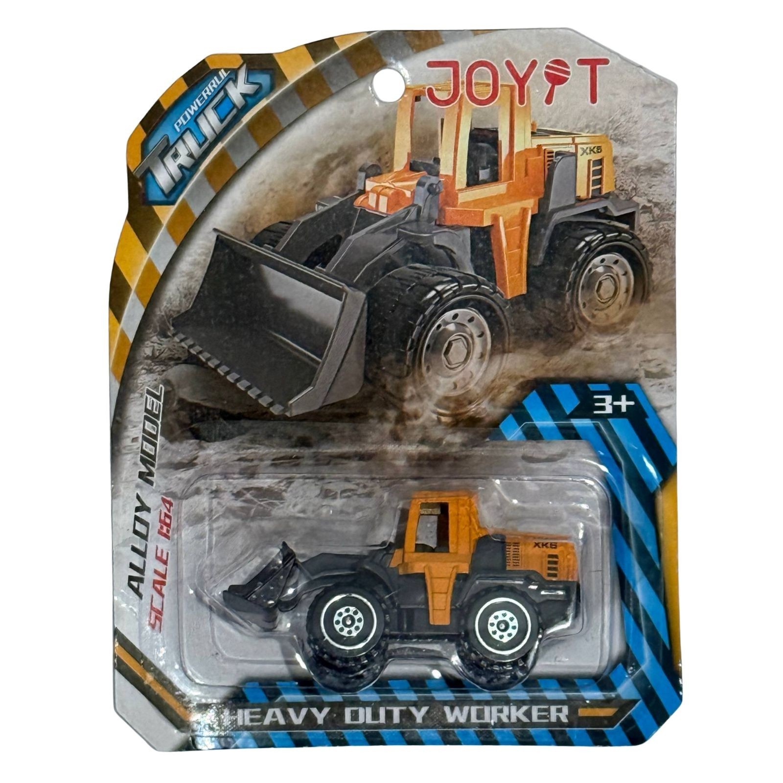 Diecast Wheel Loader Toy Truck 1:64 Alloy Model Heavy Duty Worker Car Kids Gift