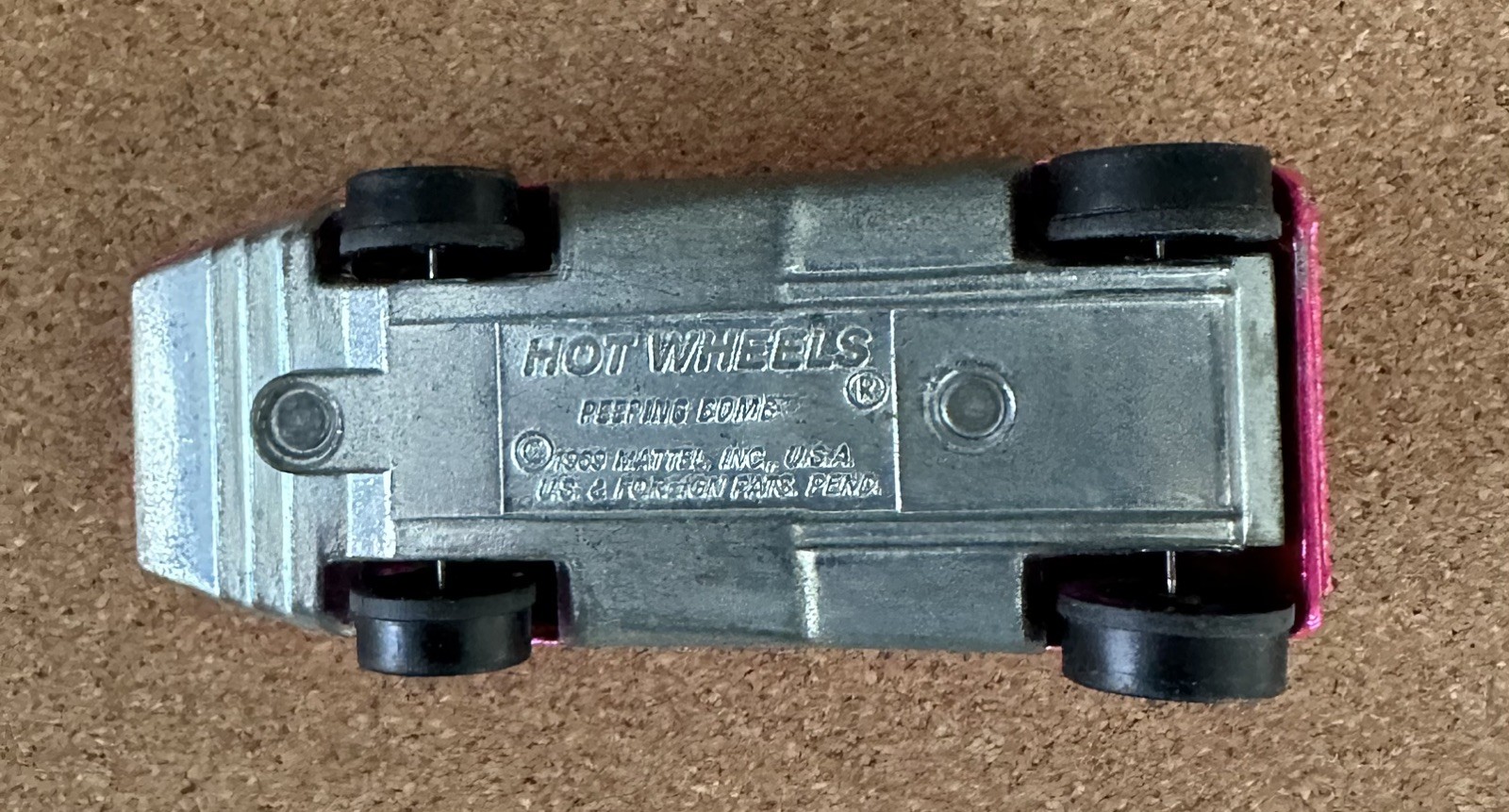 1970 Hot Wheels Redline PEEPING BOMB U.S.A. Spectraflame Pink