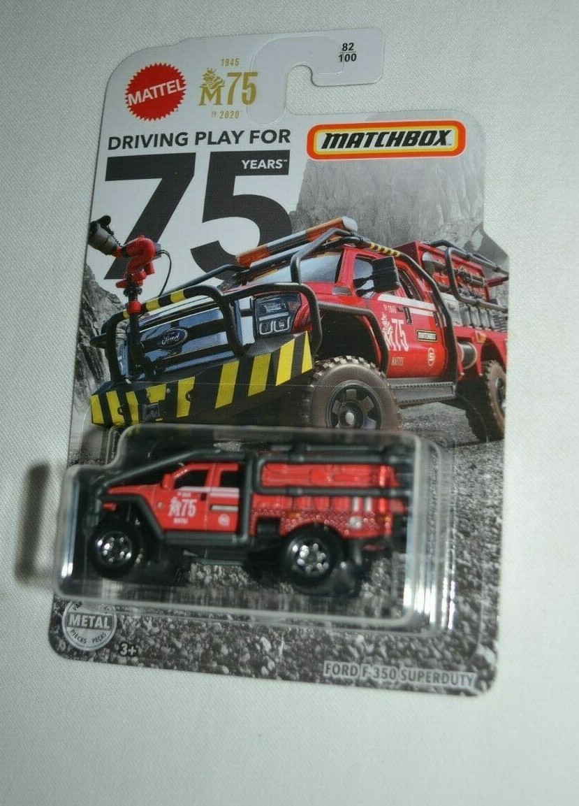 MATCHBOX 2020 MATTEL M75 DRIVING PLAY FOR 75 YEARS – FORD F350 SUPERDUTY RED