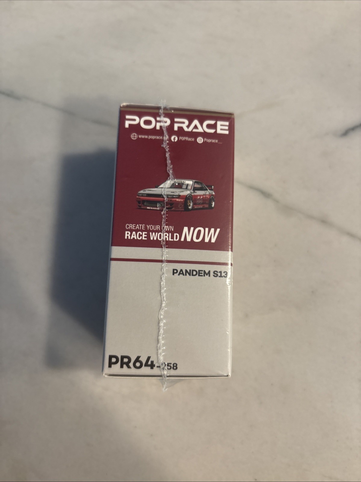 Pop Race 64-258 Nissan Pandem S13 Silvia Still sealed Red & Gray Two Tone