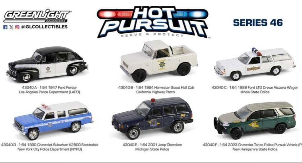 Greenlight Collectibles Hot Pursuit Series 46 – 1:64 Scale Diecast