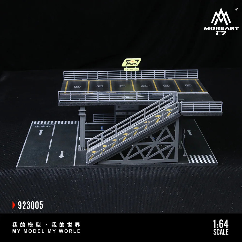 More Art 1:64 Steel Frame Structure Platform Parking Lot Diorama For Display&Col