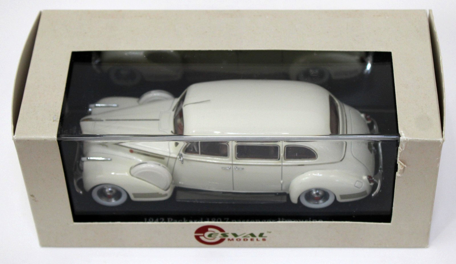 Esval Models 1942 Packard 180 Limousine Beige Resin 1:43 MIB Limited Ed