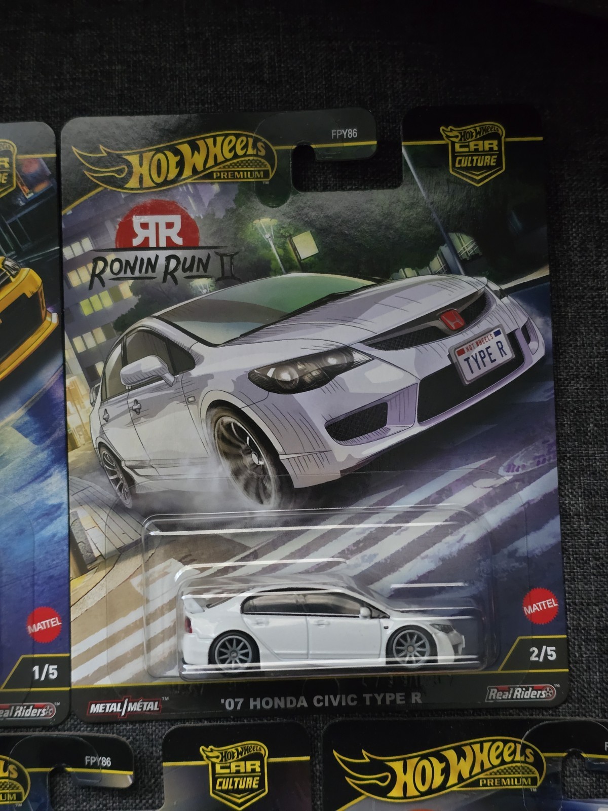 2025 Hot Wheels Premium Ronin Run 2 M Case “5 Car” Set FPY86 Car Culture