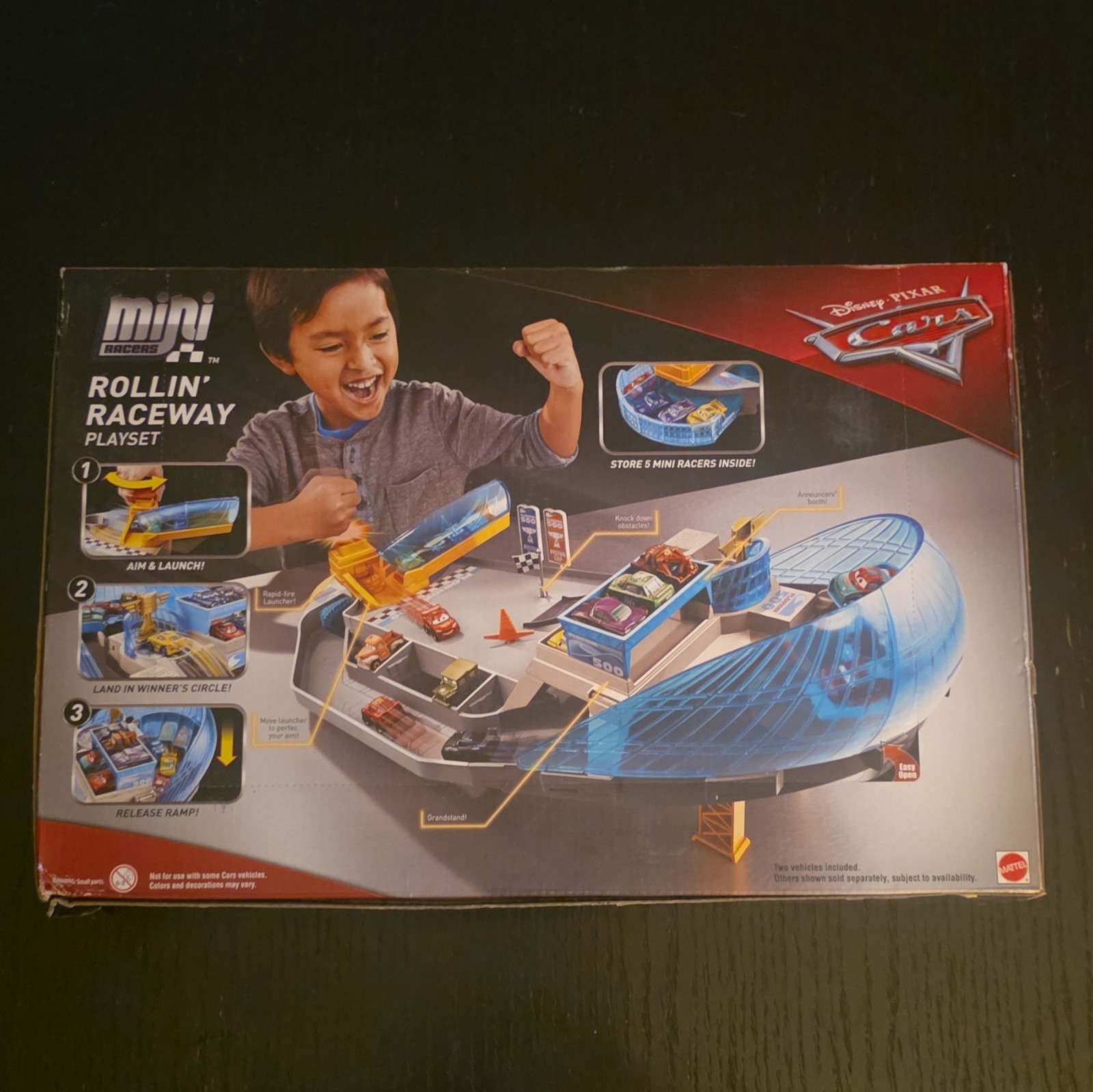 Mattel Disney Pixar Cars Mini Racers Rollin’ Raceway Playset Mini