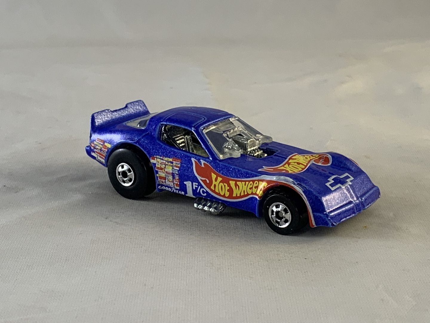 Hot Wheels Side Splitter Funny Car 1995 Race Team Light Blue BWs