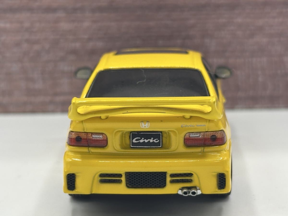 Yes Ixo 1/43 Honda Civic Ej1 Coupe 1995 Yellow Mini Car