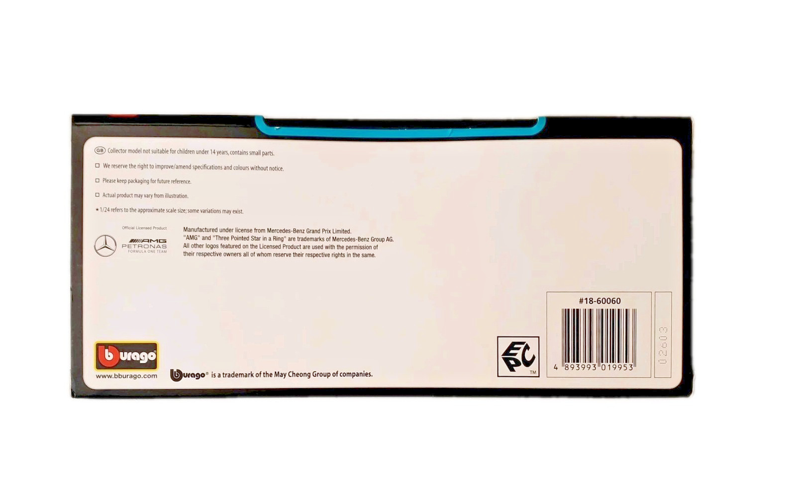 Bburago Premium 1:24 Formula 1 F1 Racing AMG Petronas #63 George Russell W15 🆕