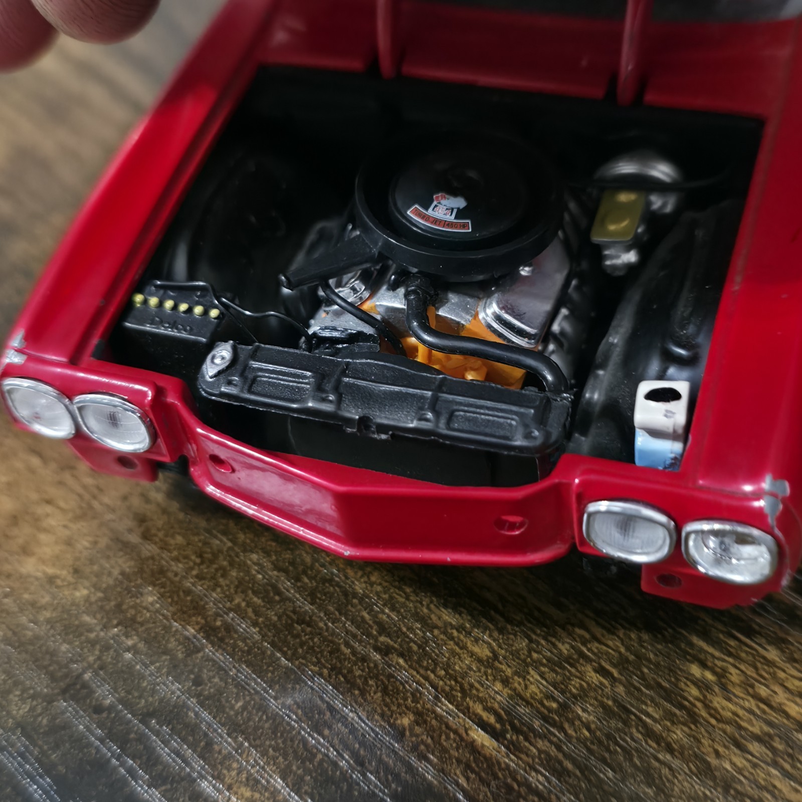 Crown Premiums 1970 Chevelle SS 454 Red/Black 1:24 Diecast Bank GM – Read Descri