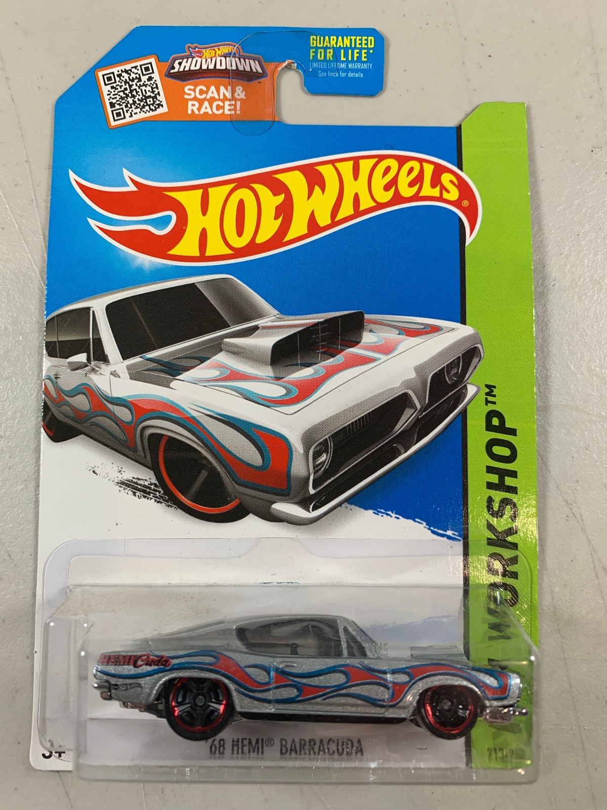 READ! Hot Wheels ’68 Hemi Barracuda HW Workshop 213/250 w/ Package Wear
