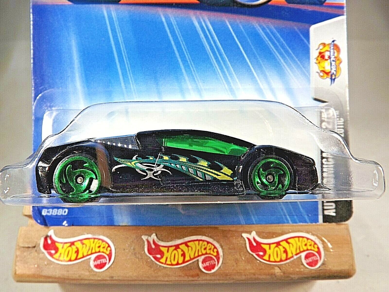 2004 Hot Wheels #159 Autonomicals 2/5 ZOTIC Black w/Green SB Spoke Whls Thailand