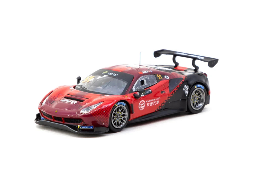 Tarmac Works 1:64 Ferrari 488 GT3 Macau GT Cup 2022 Harmony Racing #51