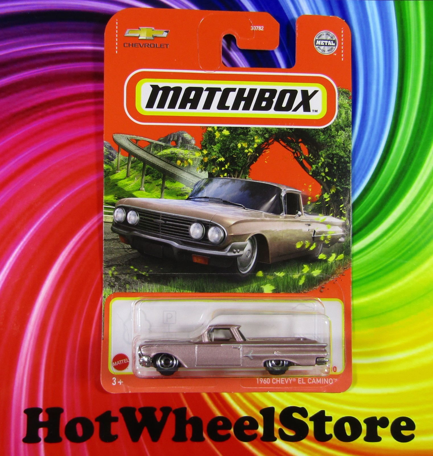 2022 Matchbox Mauve 1960 CHEVY EL CAMINO Card #33 MB18-061126