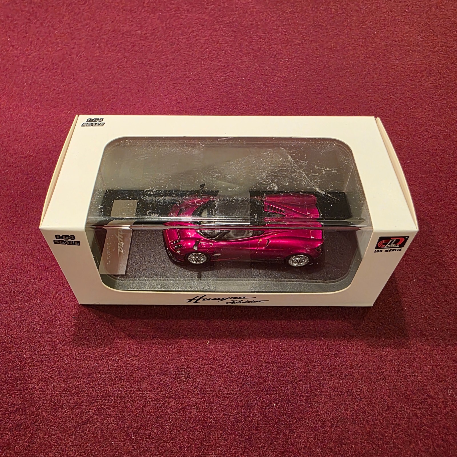 LCD Models 1/64 Pagani Huayra Roadster Red 1/64 Model