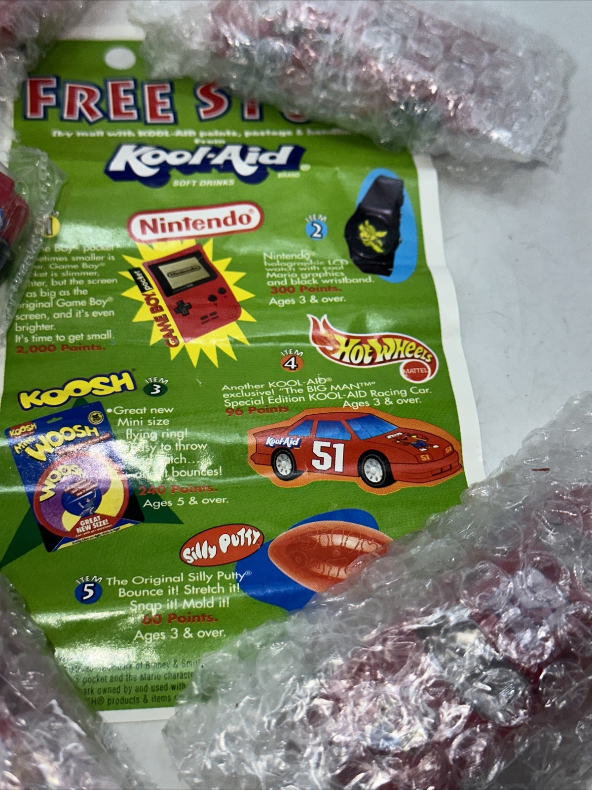Lot Of 5 Vintage 1996 HOT WHEELS Grand Prix Kool-Aid 51 – unopened packaging
