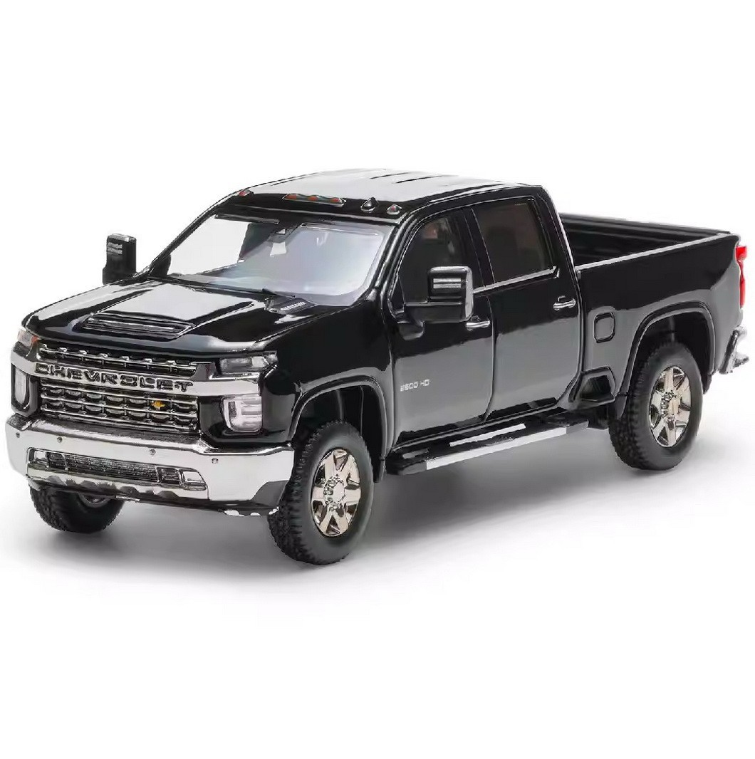 SMC 1/64 CHEVY SILVERADO PICK UP TRUCK Die Cast -SILVER-