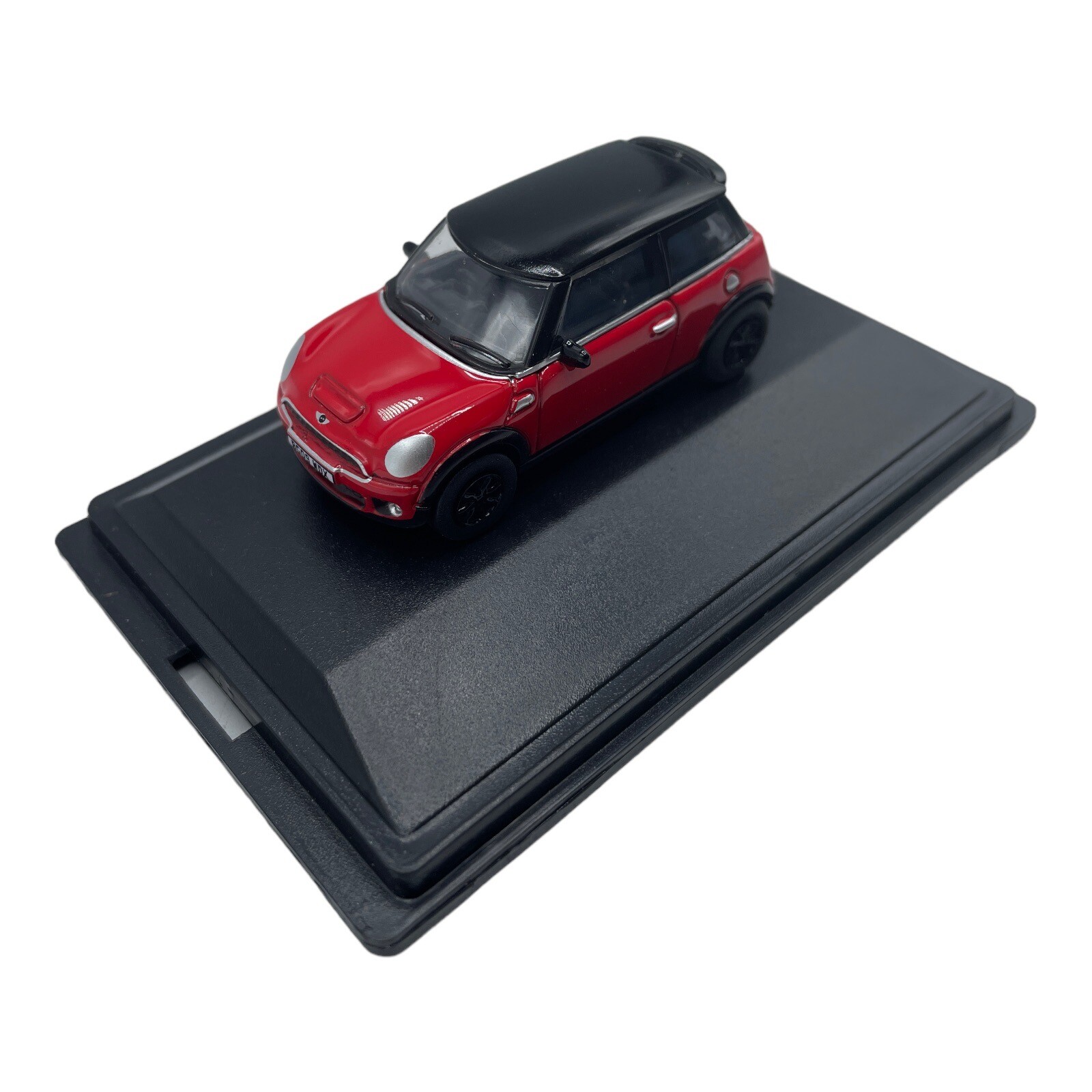 MINI Cooper S Hardtop R56 Chili Red with Black Roof Diecast car Pair of Two