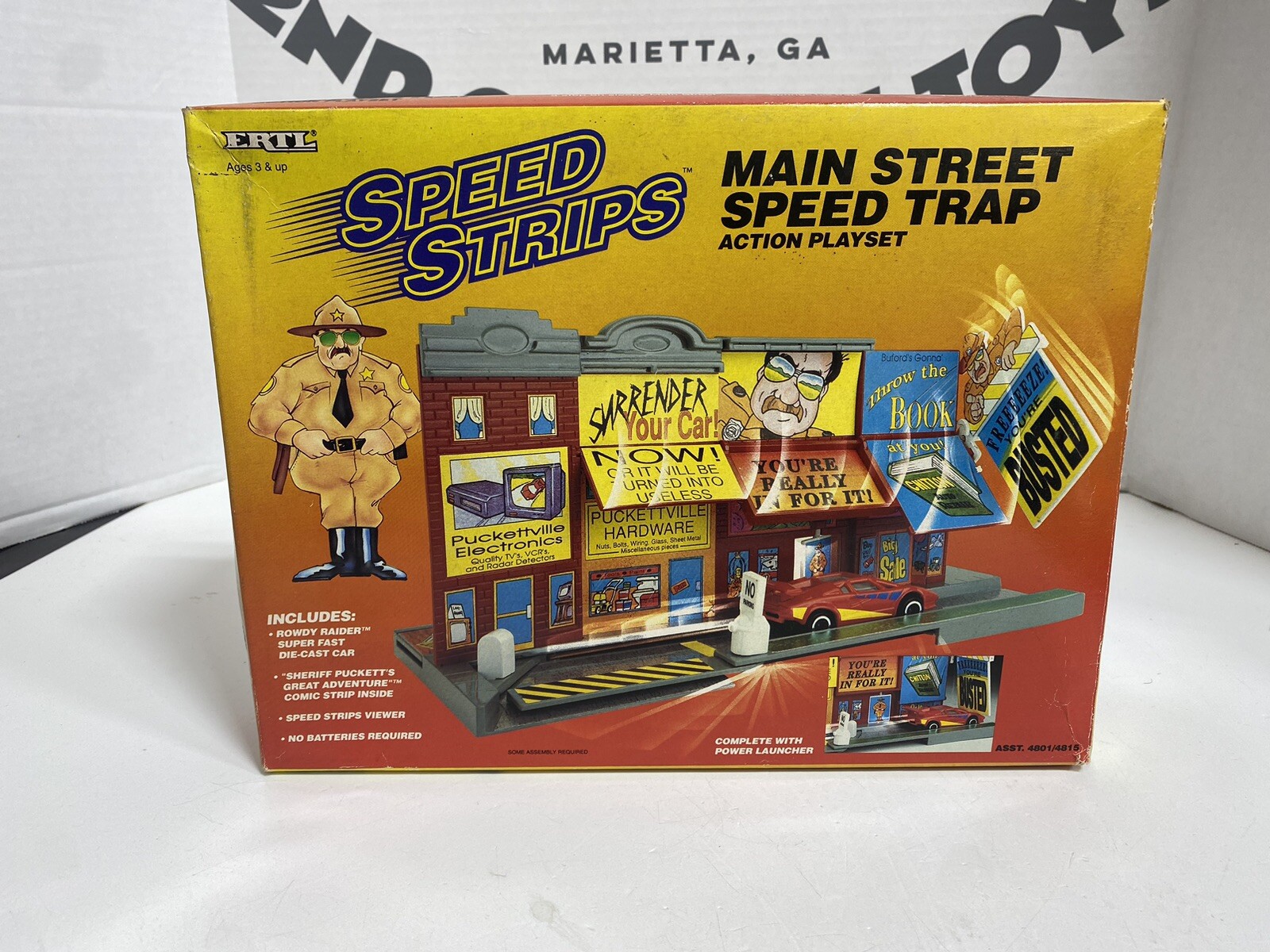 ERTL Speed Strips Main Street Speed Trap