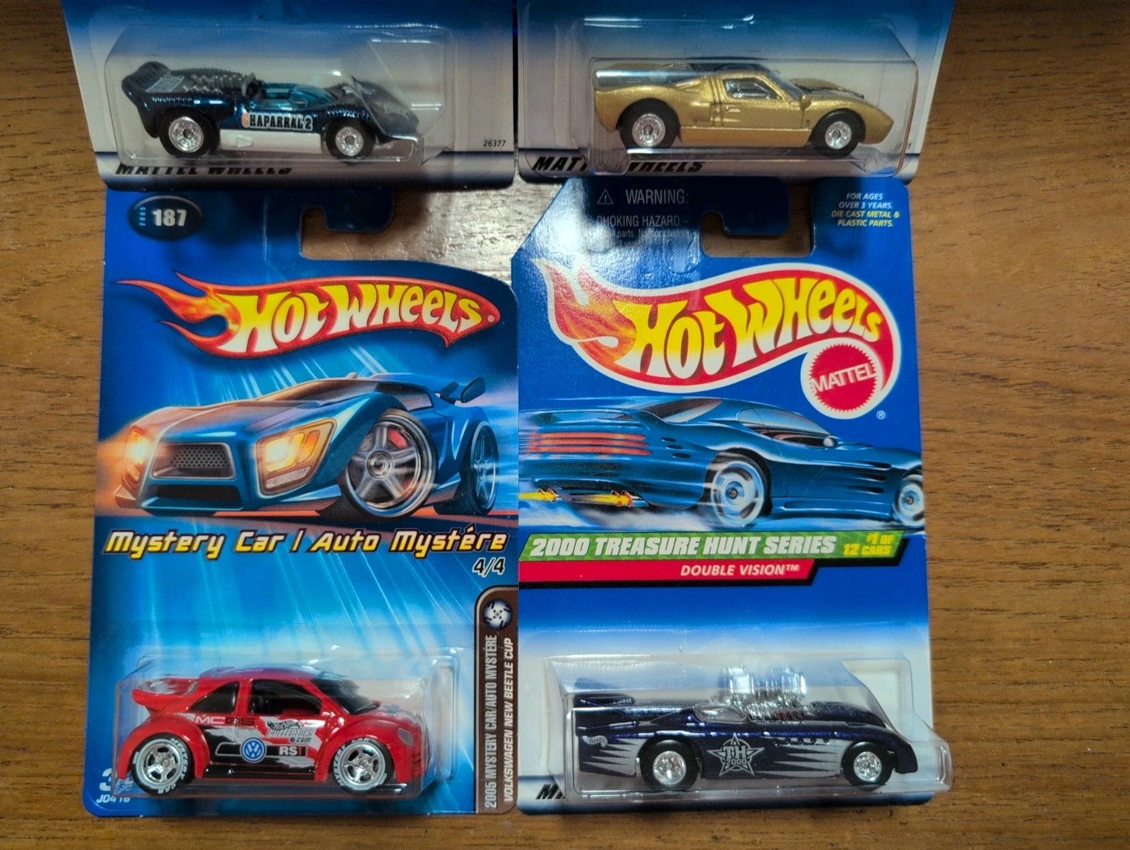 Hot Wheels Lot Of 4 (3) 2000 TREASURE HUNTS & (1) MYSTERY BEETLE CUP BUY IT NOW!