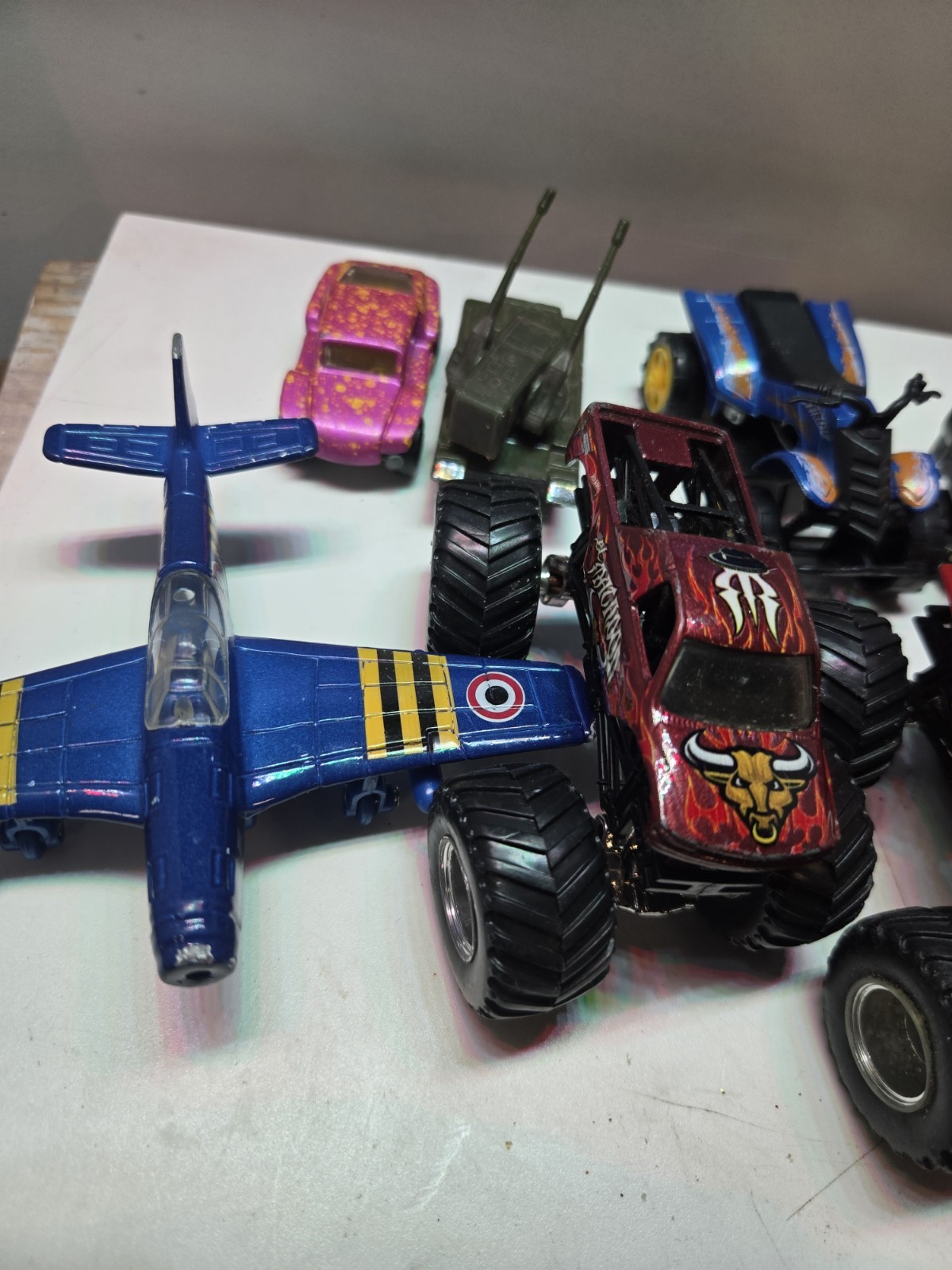 Hot Wheels Matchbox Die-Cast Car & Trucks Construction Boat Bikes Mixed Lot 45+!