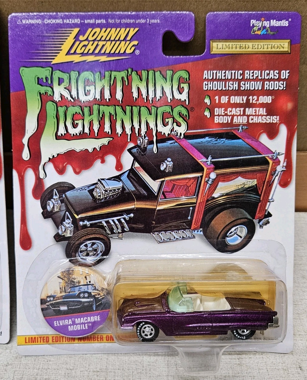 JOHNNY LIGHTNING 1997 Frightning Lightnings, Series 4 Complete Set Of 7 MONSTERS