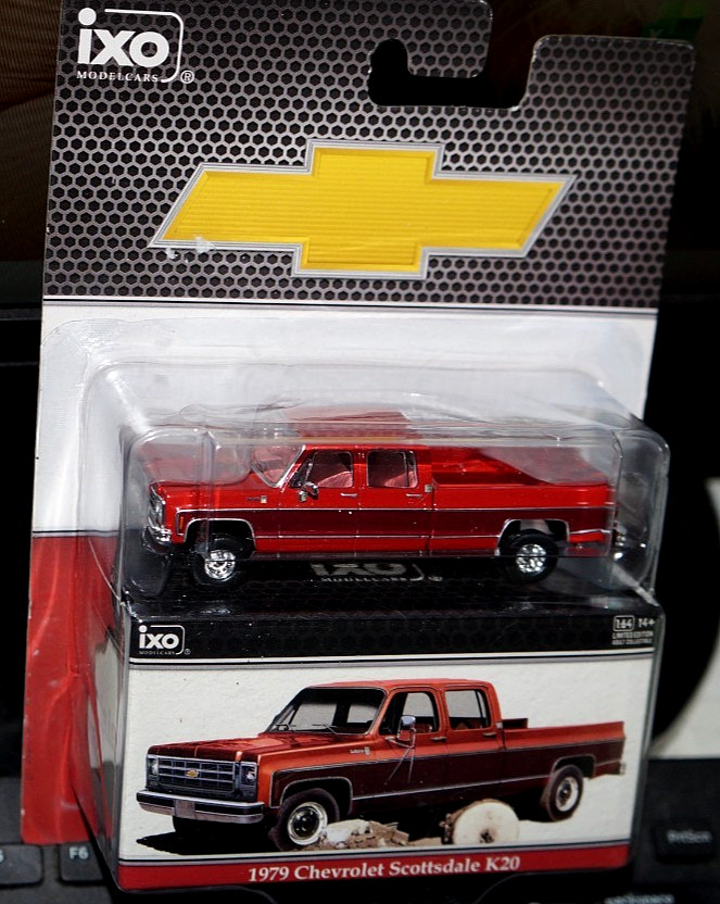 Ixo 2026 1979 Chevy Scottsdale K20 Crewcab Squarebody Model Truck Diecast New