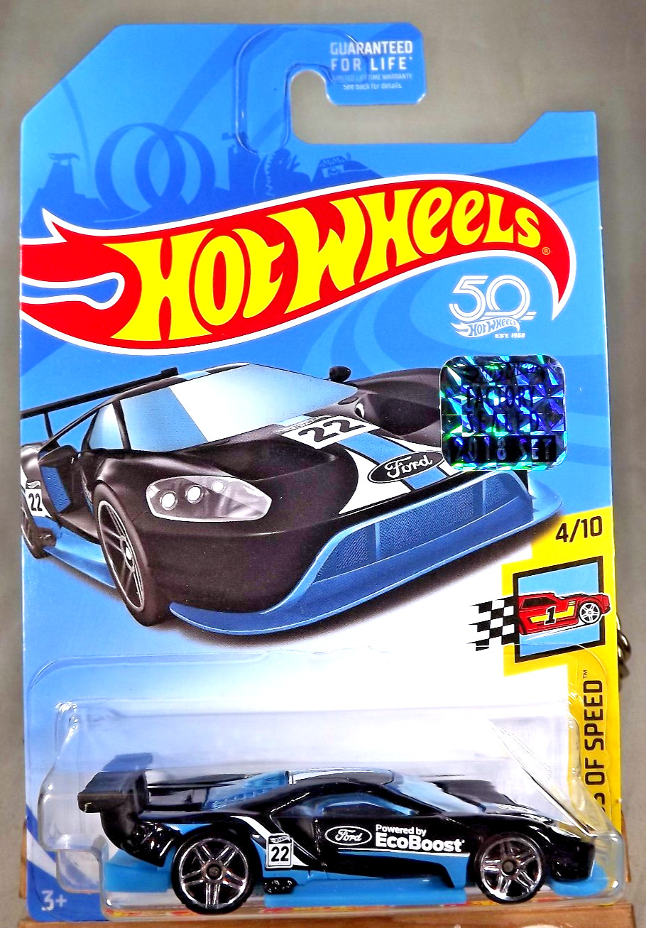 2018 Hot Wheels Kroger Exclusive Legends of Speed 4/10 2016 FORD GT RACE Black