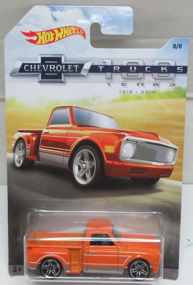 Hot Wheels 2018 100 Years of Chevy Trucks Complete 8 Car SET