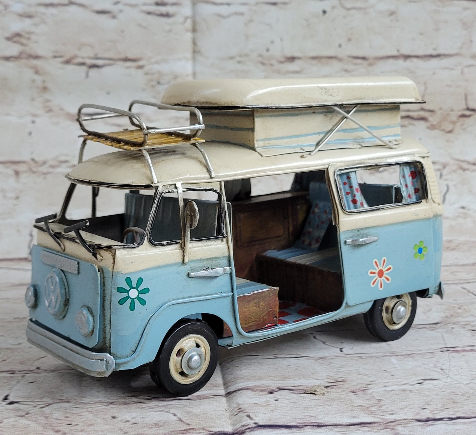 Handy Metal Cars Model Hand Craft Diecast Metal Model Car 1964 VW Artwork Decor