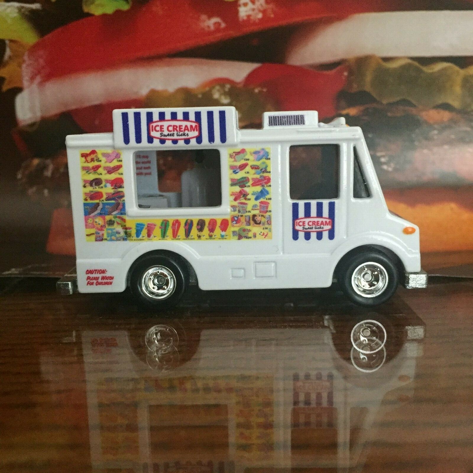 Clear 1:64 Waterslide Decal for Ice Cream Truck Quick Bite Sweet Licks