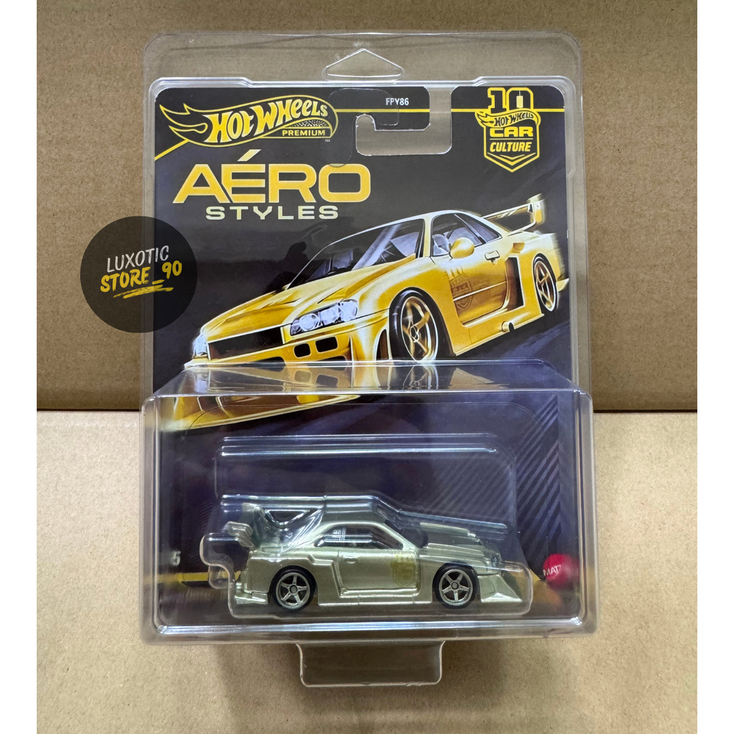 Hot Wheels Aero Styles Gold LBWK LB-ER34 Super Silhouette Custom CHASE Diecast