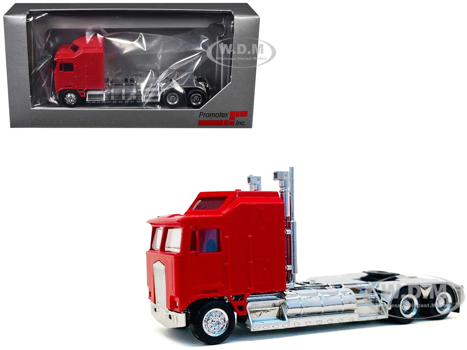KENWORTH K100 W/ XXL CHASSIS RED 1/87 (HO) MODEL BY PROMOTEX 035264 R