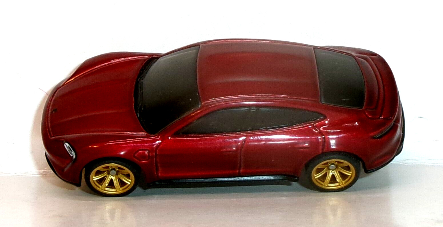 LOOSE 2021 HOT WHEELS 1:64 RED PORSCHE TAYCAN TURBO S WHEEL SWAP REAL RIDERS