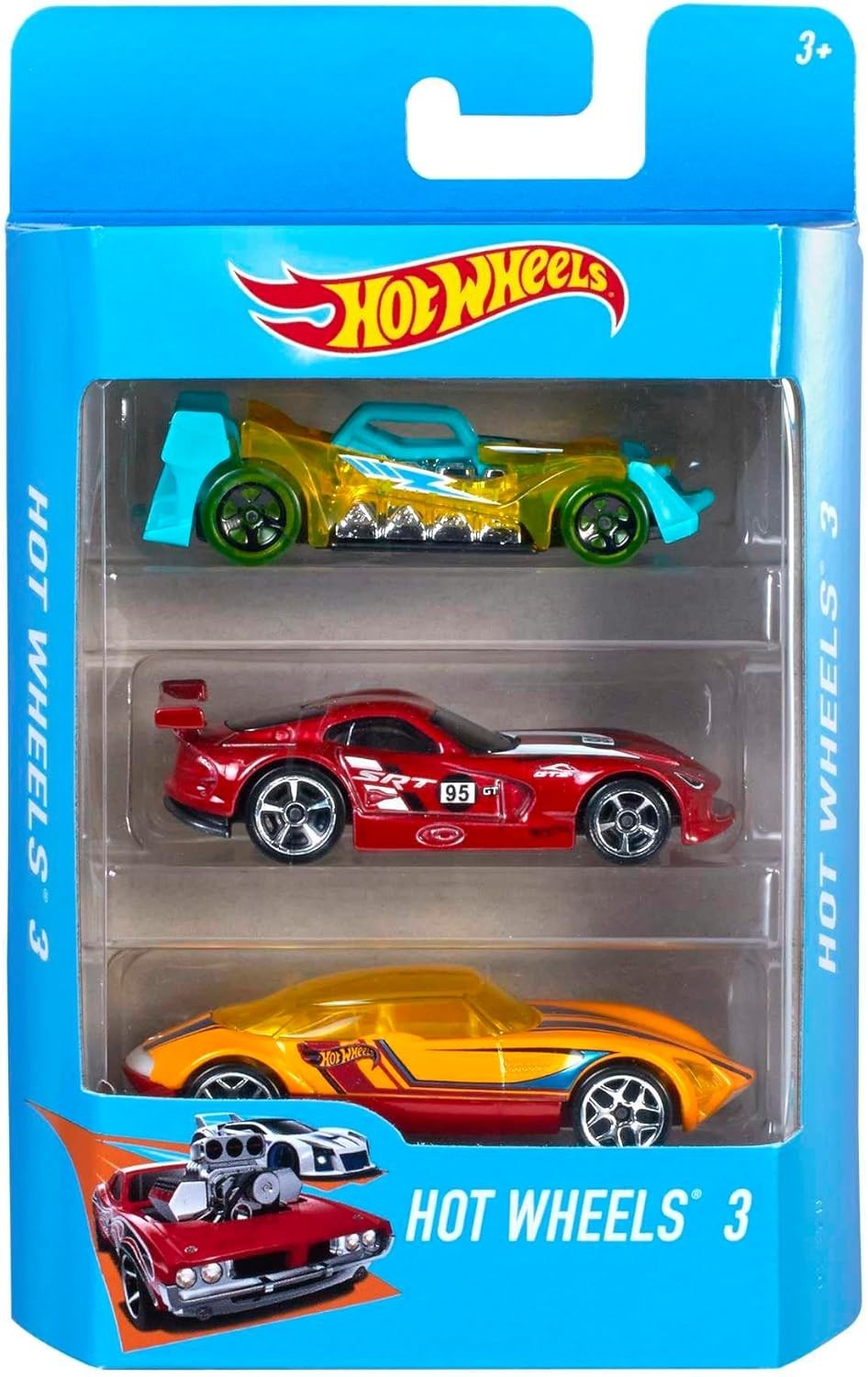 Diverse 3-Pack of 1:64 Scale Toy Vehicles – Perfect for Kids 3 & Up