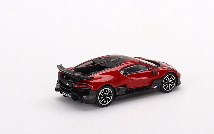 MINI GT 1:64 Bugatti Divo Red Metallic LHD Diecast Model Car MGT00503
