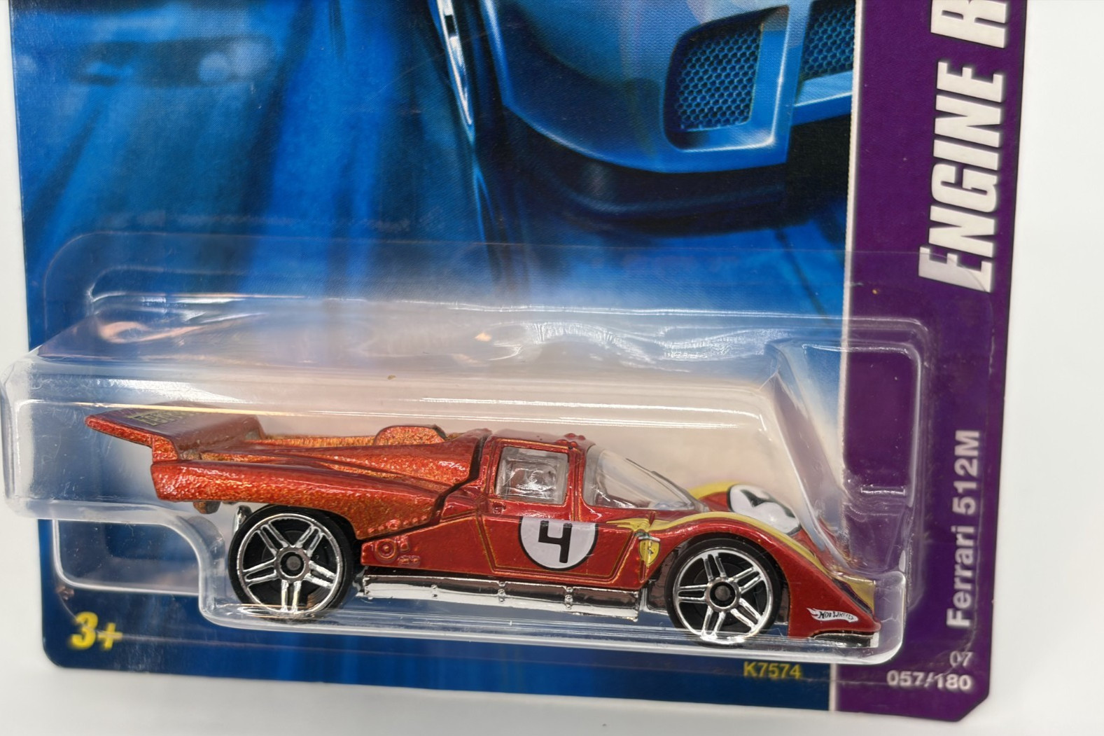 Hot Wheels 2007 Engine Revealers 10 of 04 Ferrari 512M 2007 057/180 1:64
