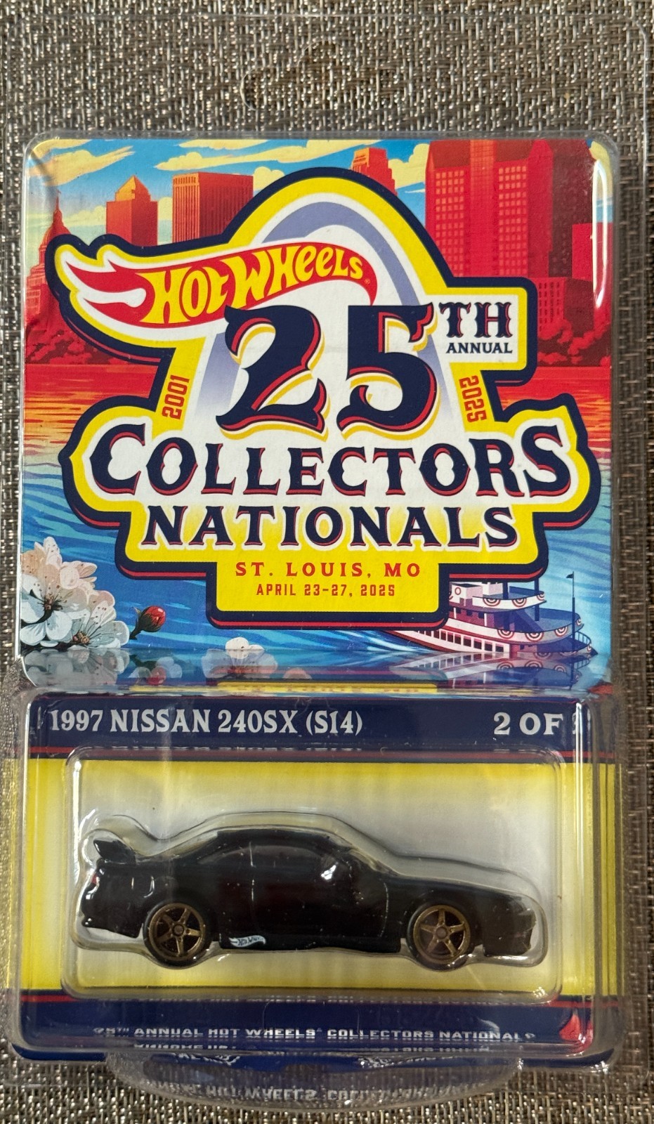 2025 Hot Wheels 25th Annual Collectors Nationals 1997 Nissan 240SX # 3378/6200